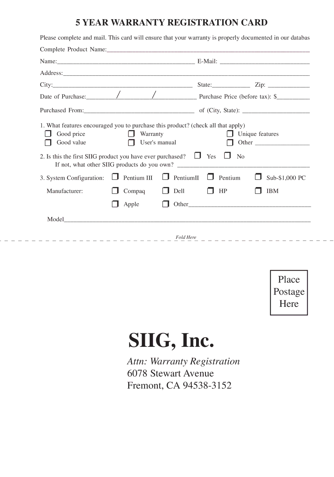 SIIG 100 Pro, 133 user manual SIIG, Inc 