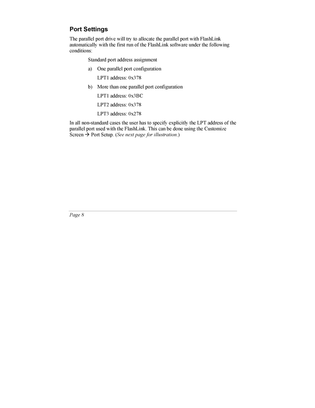 SIIG 101828 instruction manual Port Settings 