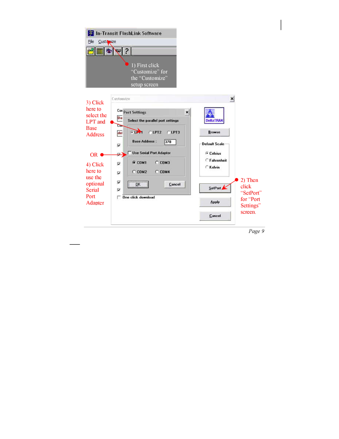 SIIG 101828 instruction manual First click Customize for the Customize setup screen 