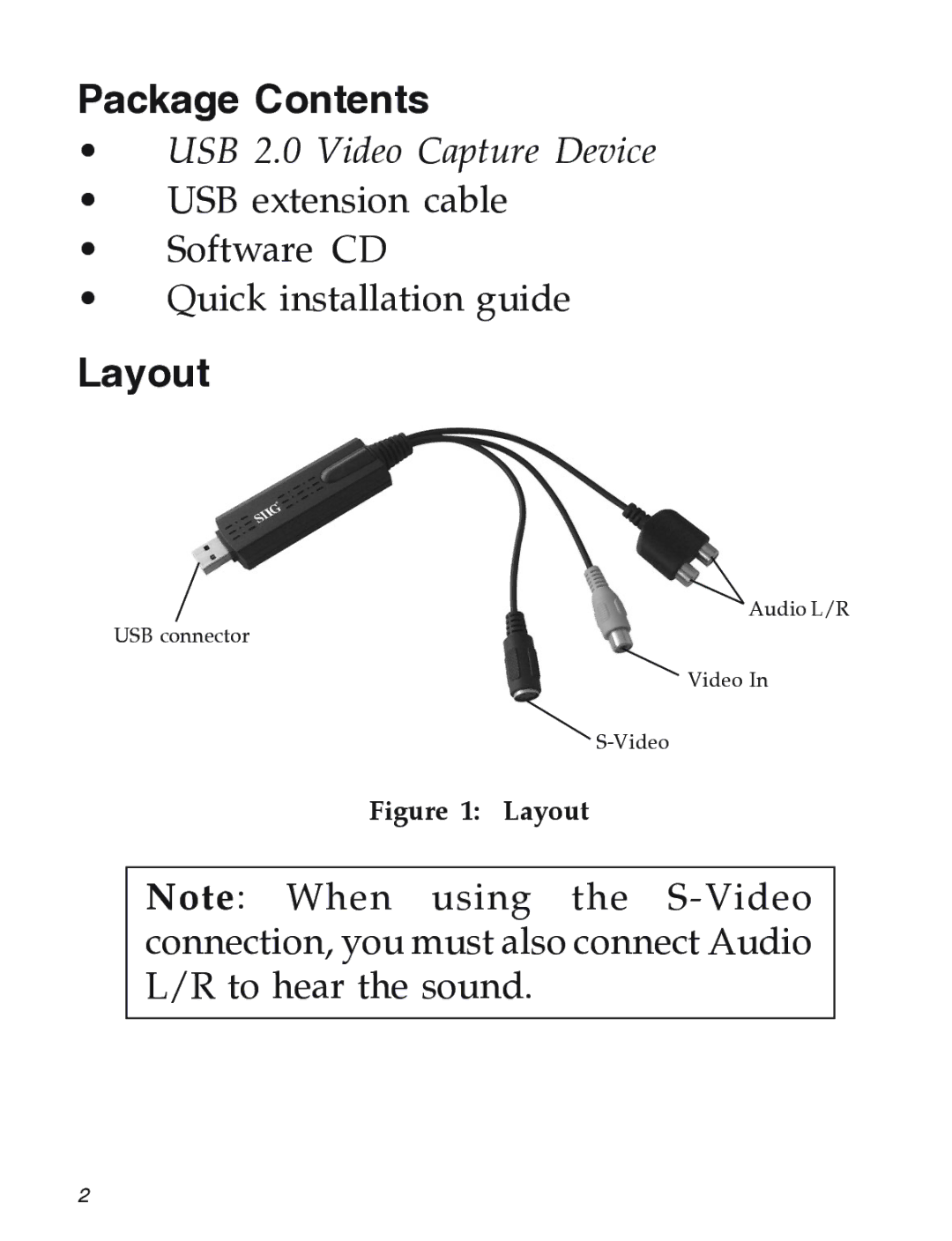 SIIG 104-0561C manual Package Contents, Layout 