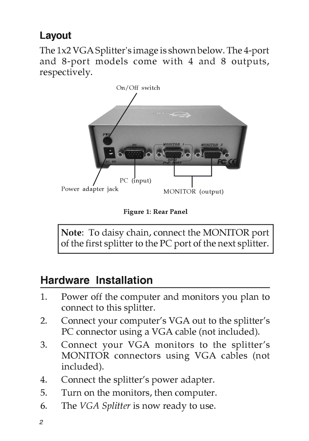 SIIG 16556380 manual Hardware Installation, Layout 