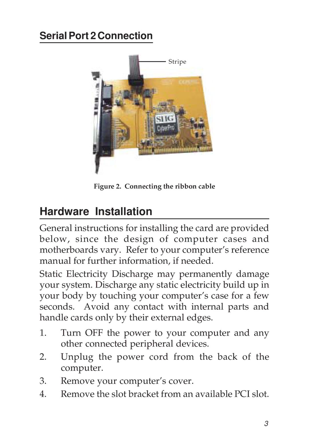 SIIG 2S1P manual Hardware Installation, Serial Port 2 Connection 