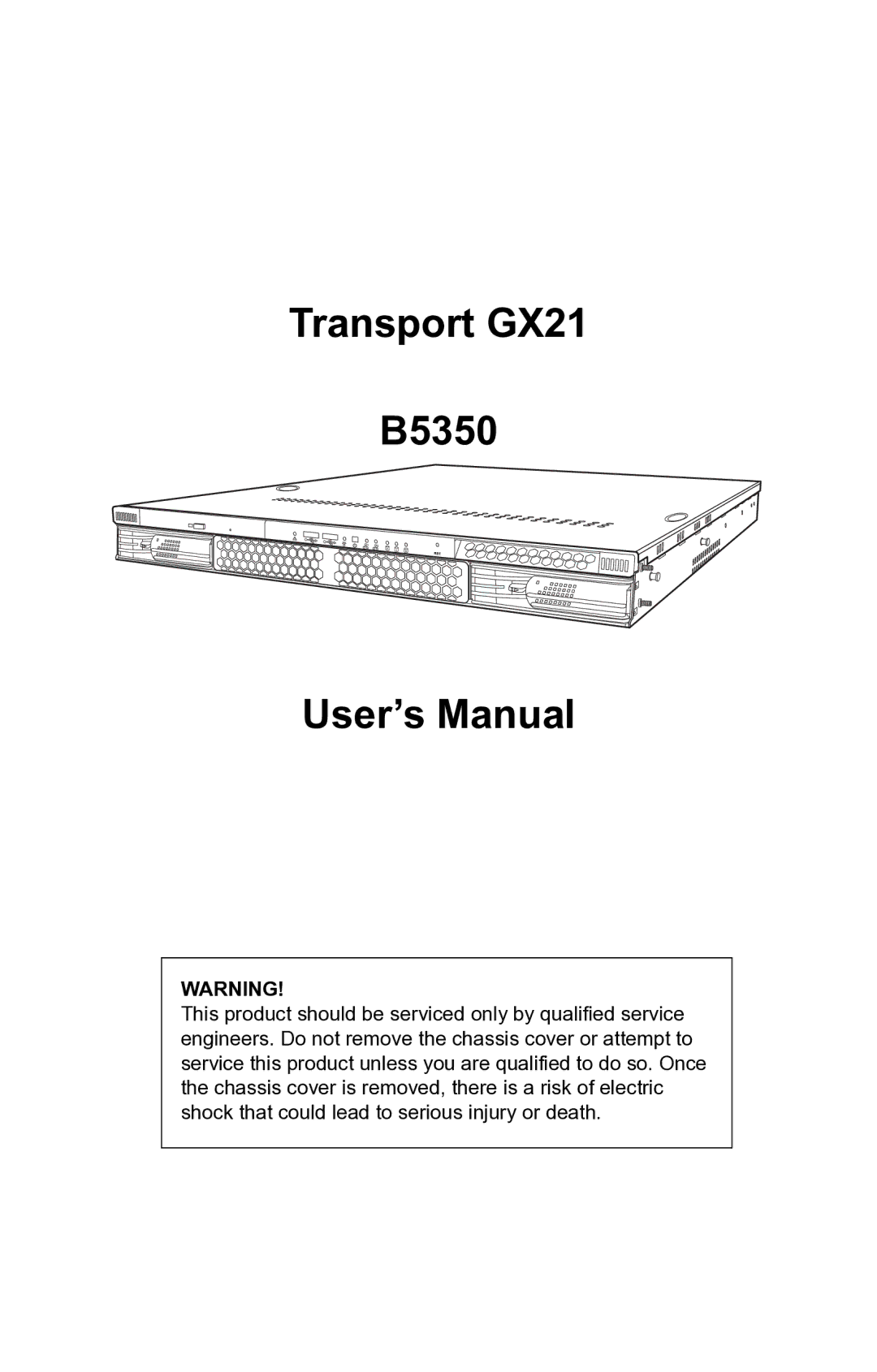 SIIG manual Transport GX21 B5350 User’s Manual 