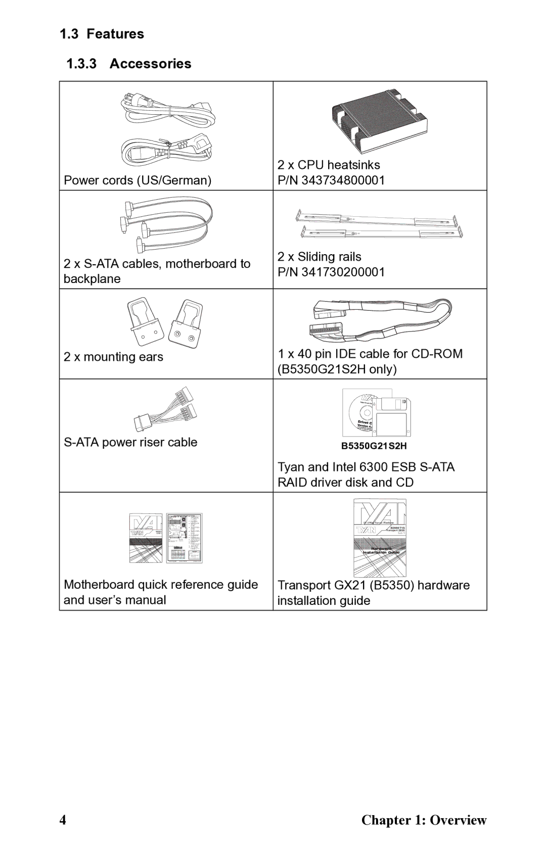 SIIG B5350 manual Features Accessories 