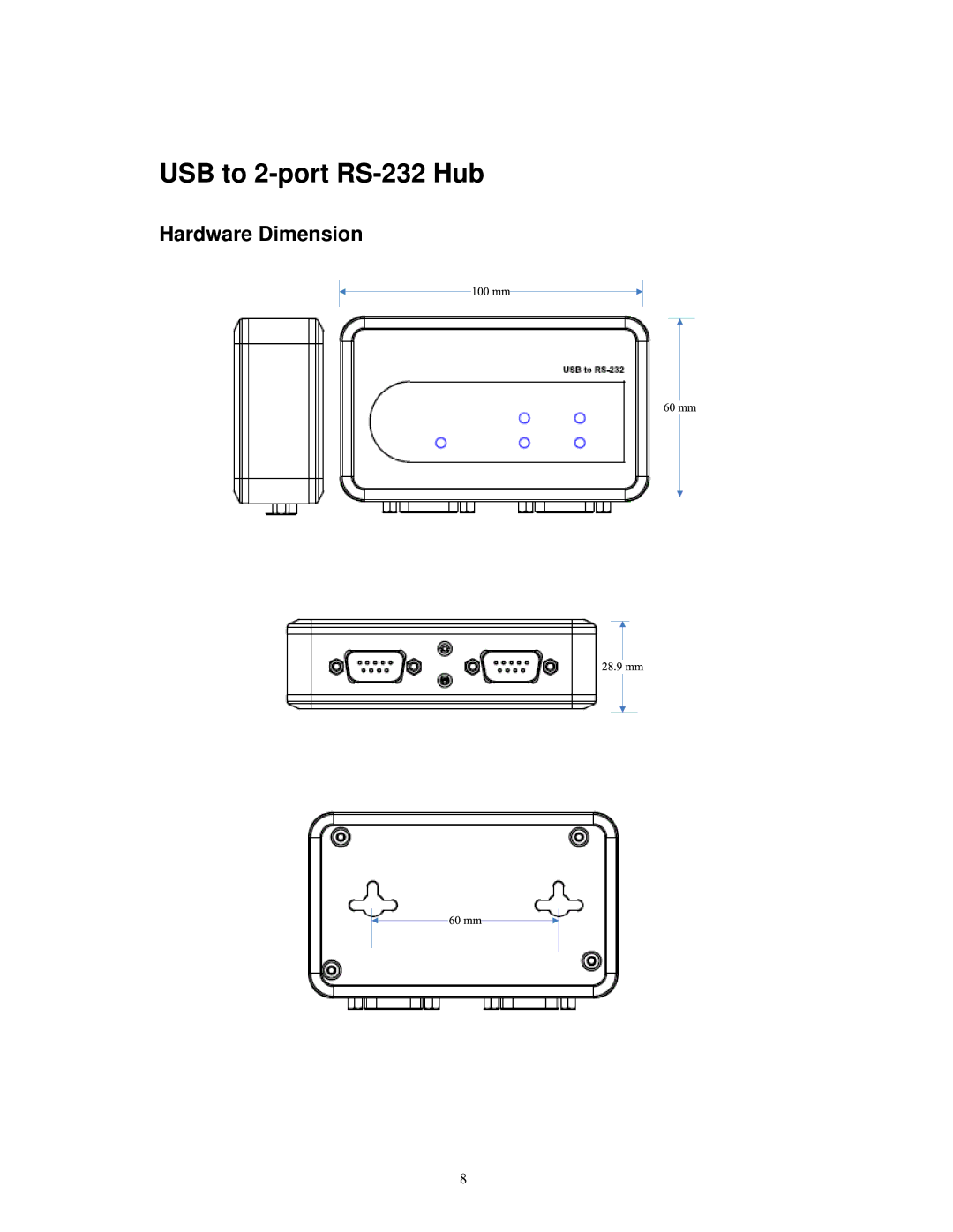 SIIG ID-SC0811-S1, ID-SC0711-S1, ID-SC0511-S1, ID-SC0611-S1 manual USB to 2-port RS-232 Hub 