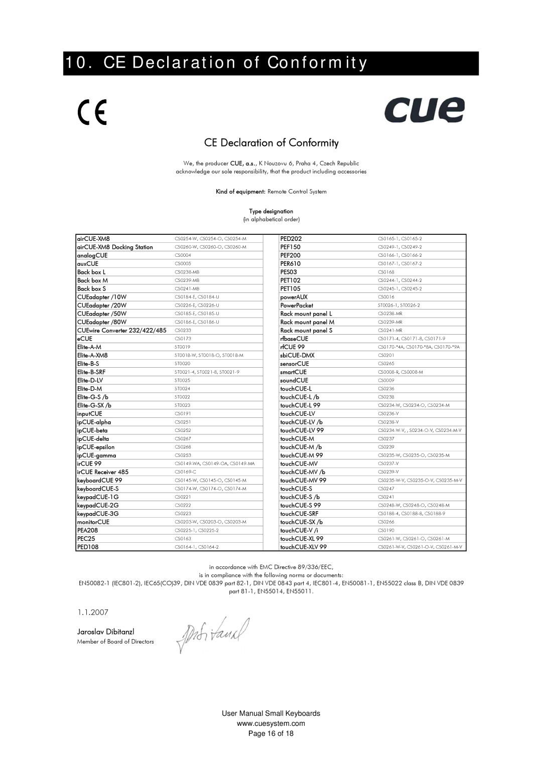 SIIG UM022_02 user manual CE Declaration of Conformity 