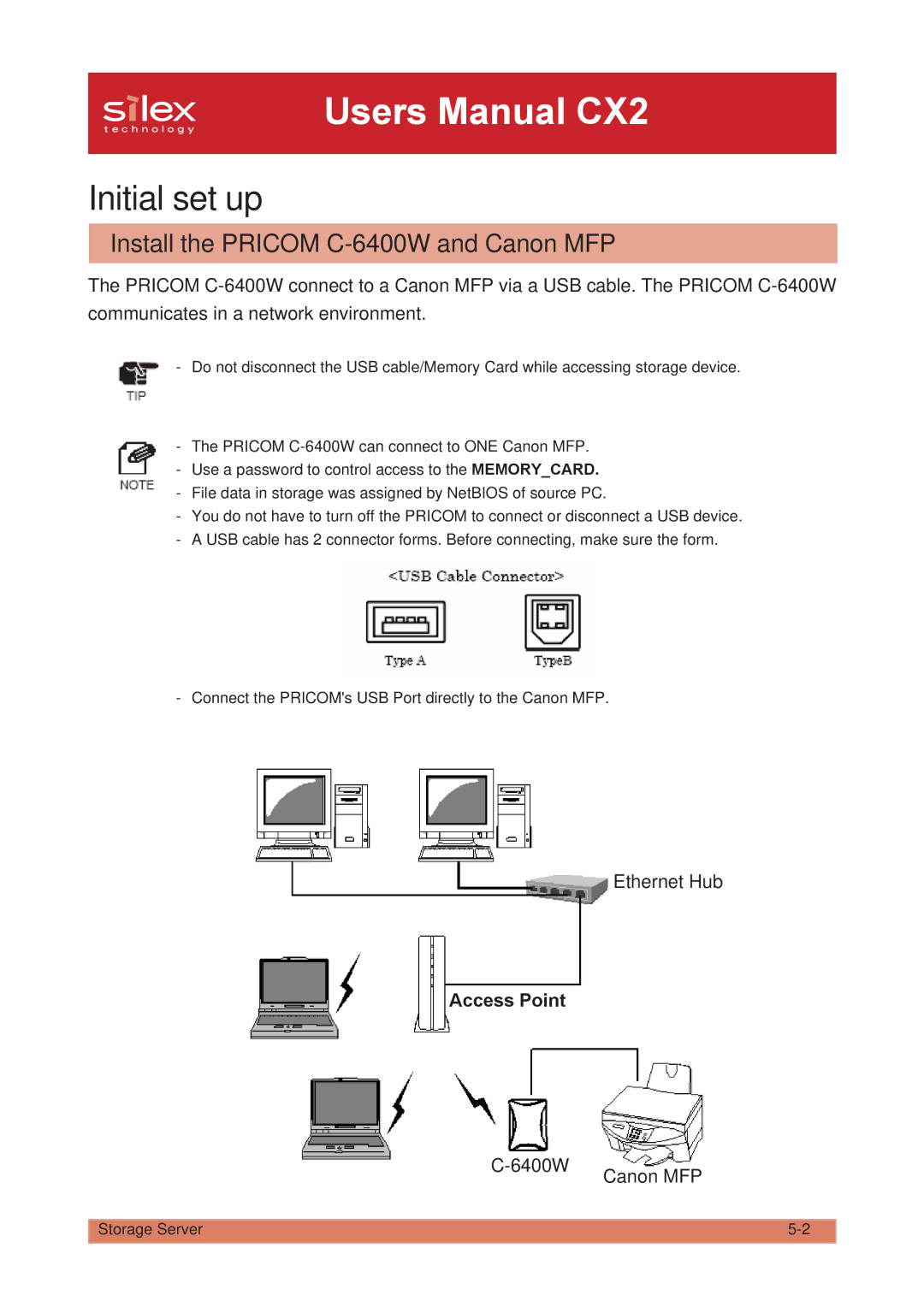 Silex technology PRICOM C-6400W manual Install the Pricom C-6400W and Canon MFP, 6400W Canon MFP 