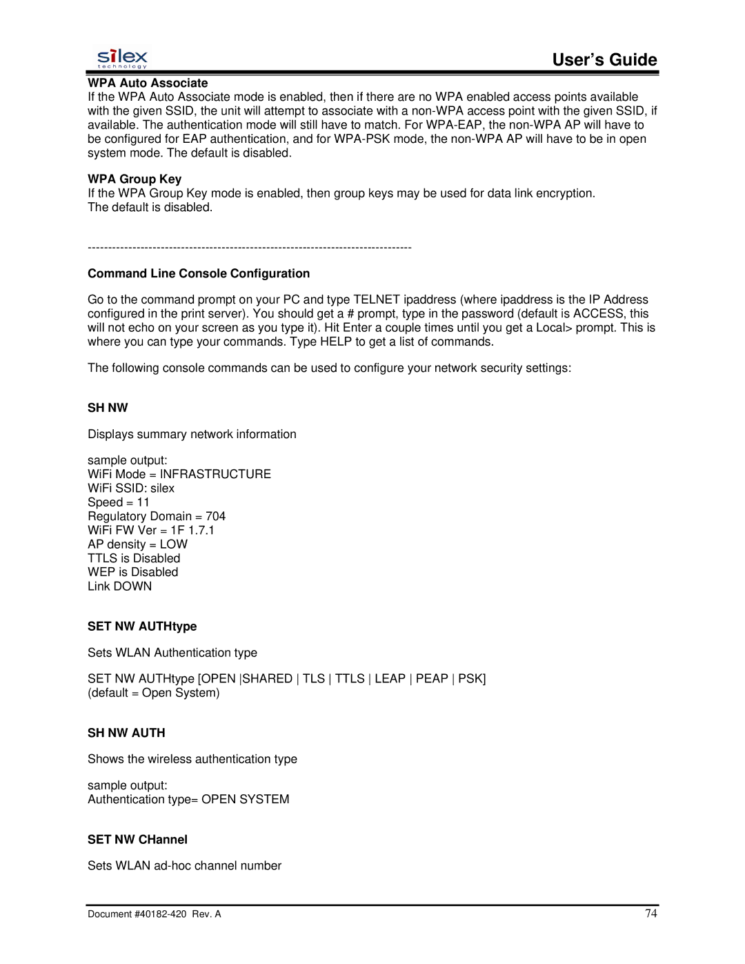 Silex technology SX-200 user manual Sh Nw 