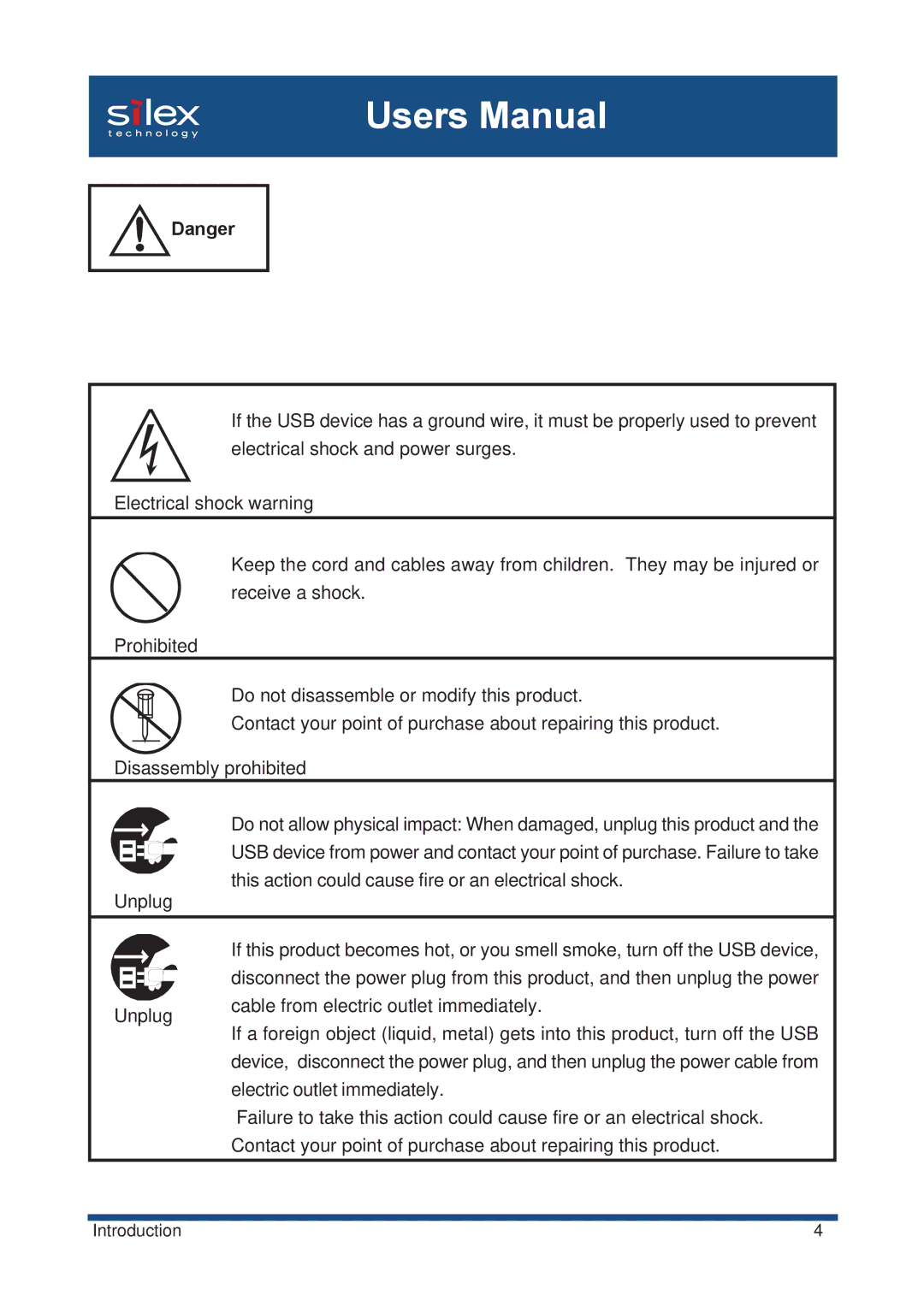 Silex technology SX-2000U2 user manual Introduction 