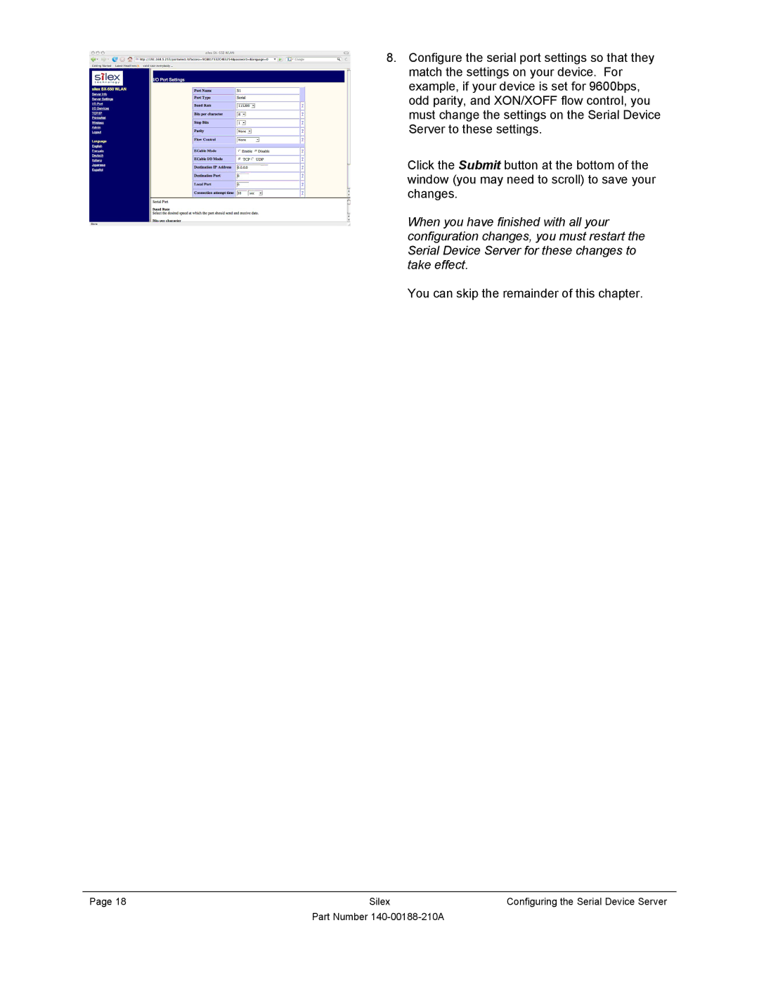 Silex technology SX-500-1402 manual You can skip the remainder of this chapter 