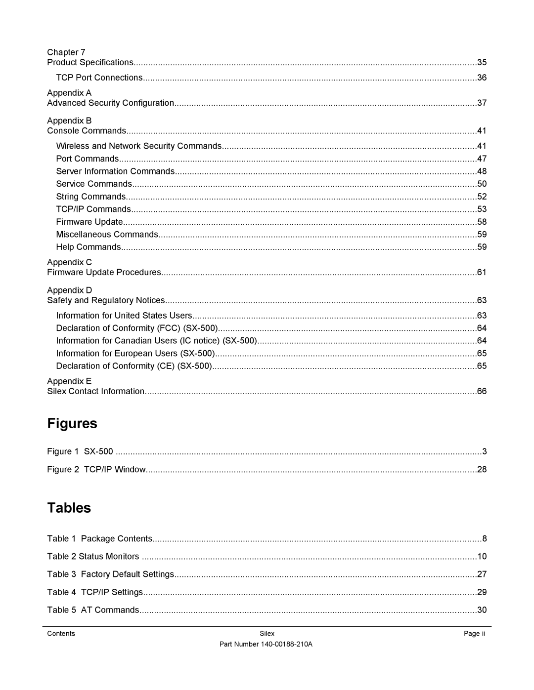 Silex technology SX-500-1402 manual Figures 