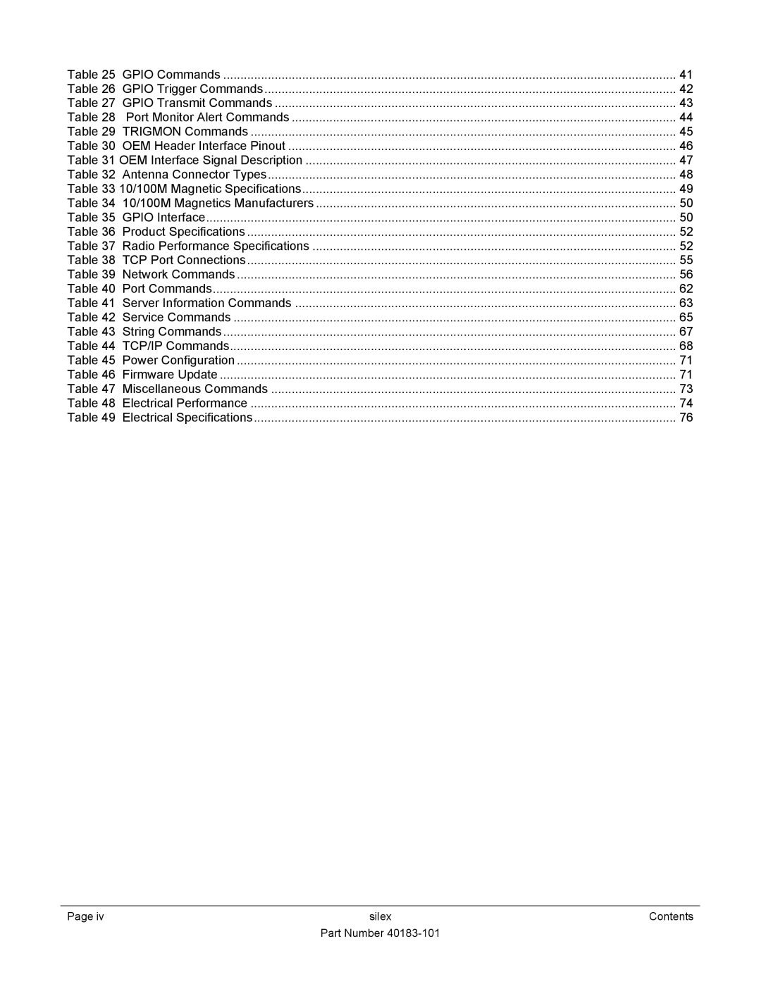 Silex technology SX-550 manual Silex Contents Part Number 