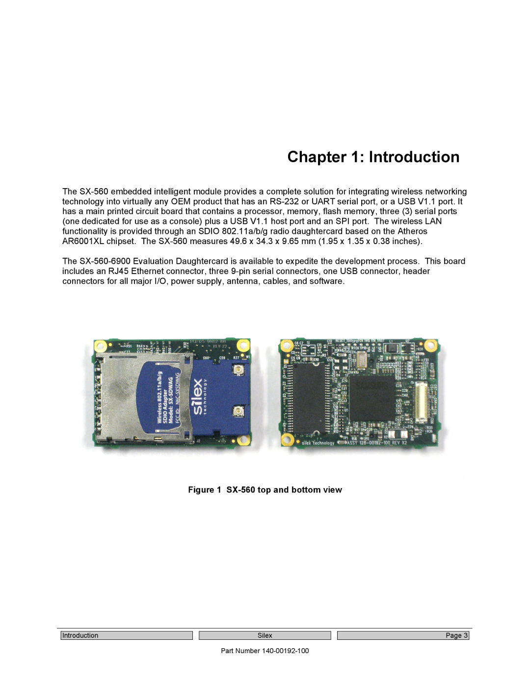 Silex technology manual Introduction, SX-560 top and bottom view 