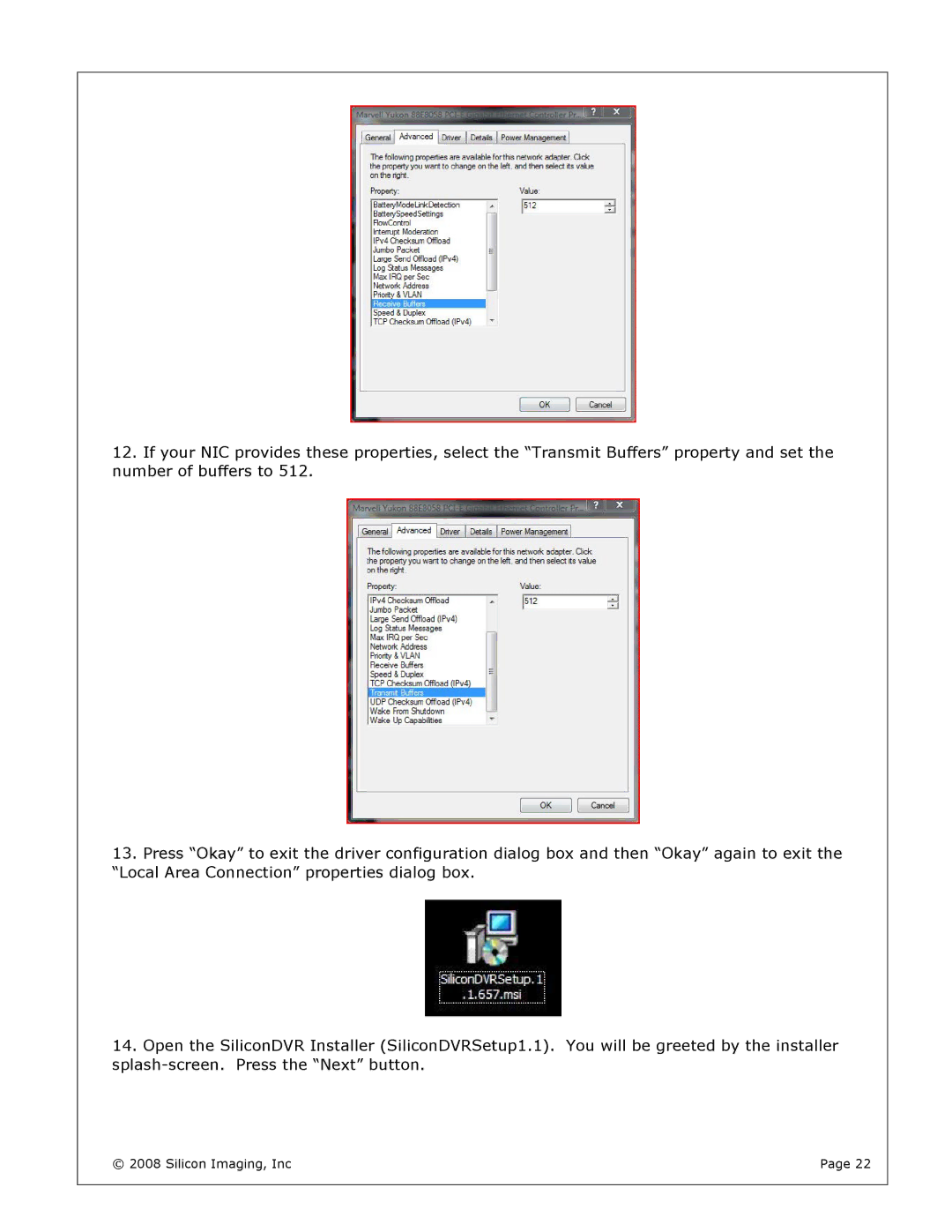 Silicon Image s1-2k install manual Silicon Imaging, Inc 