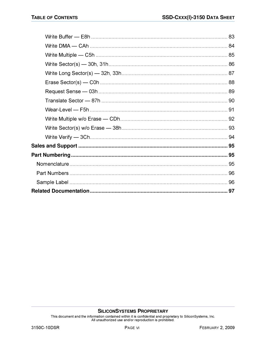 Silicon Image SSD-C08G(I)-3150 manual Nomenclature Part Numbers Sample Label 