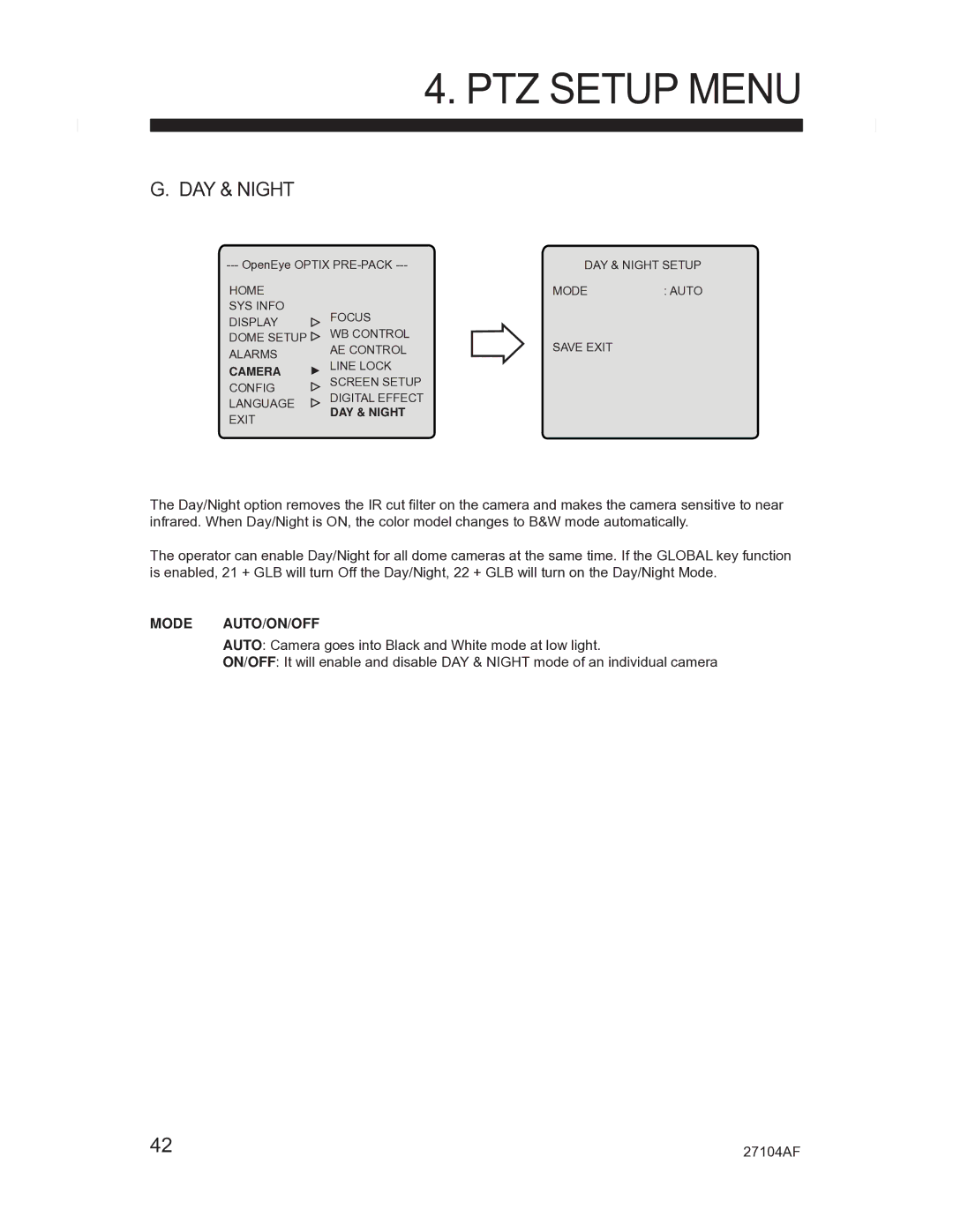 Silicon Optix CM-525P manual DAY & Night 