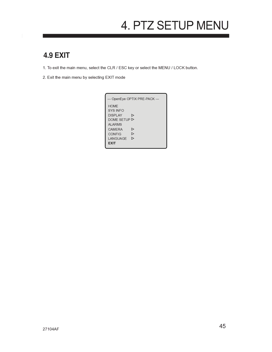 Silicon Optix CM-525P manual Exit 