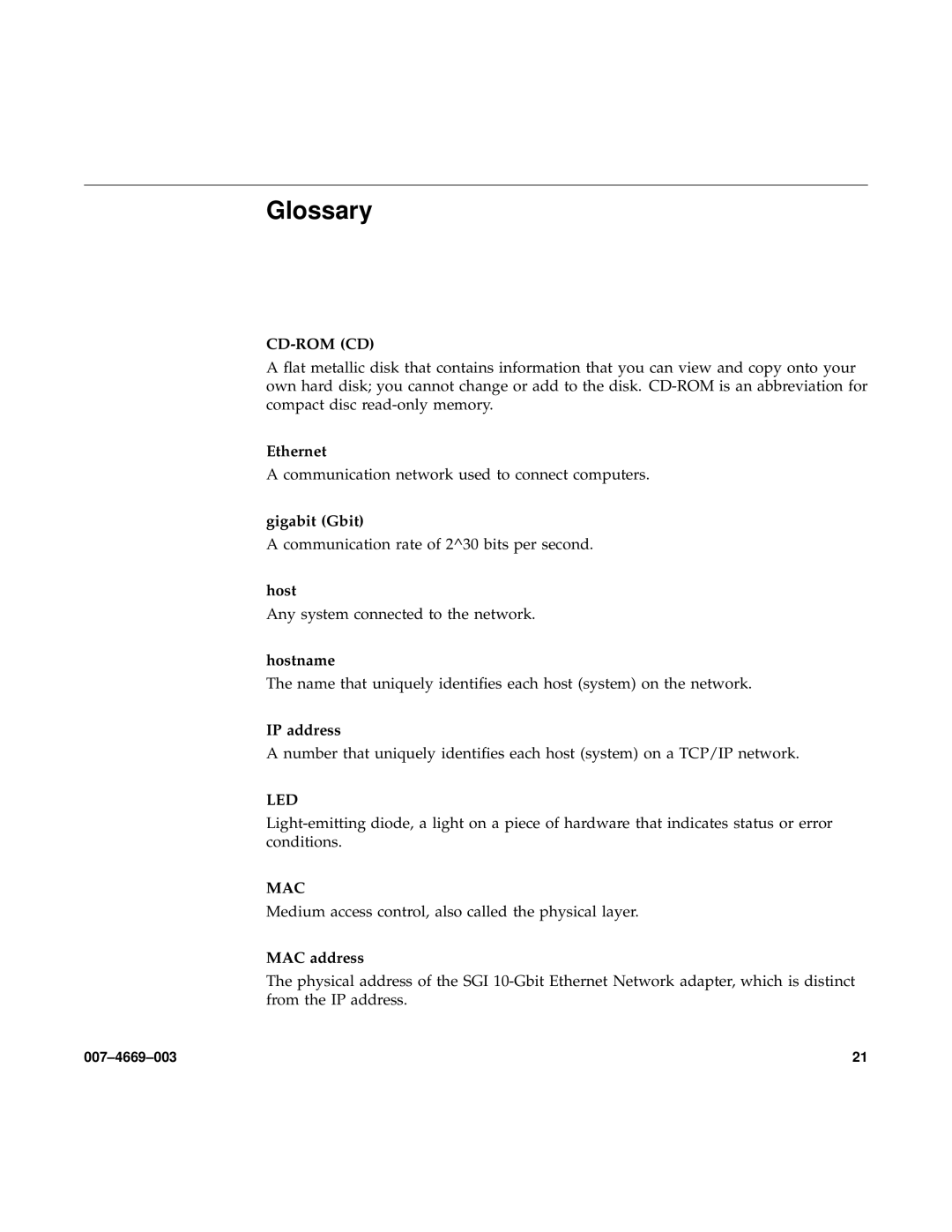 Silicon Power Computer & comm 74669003 manual Glossary, Cd-Rom Cd 