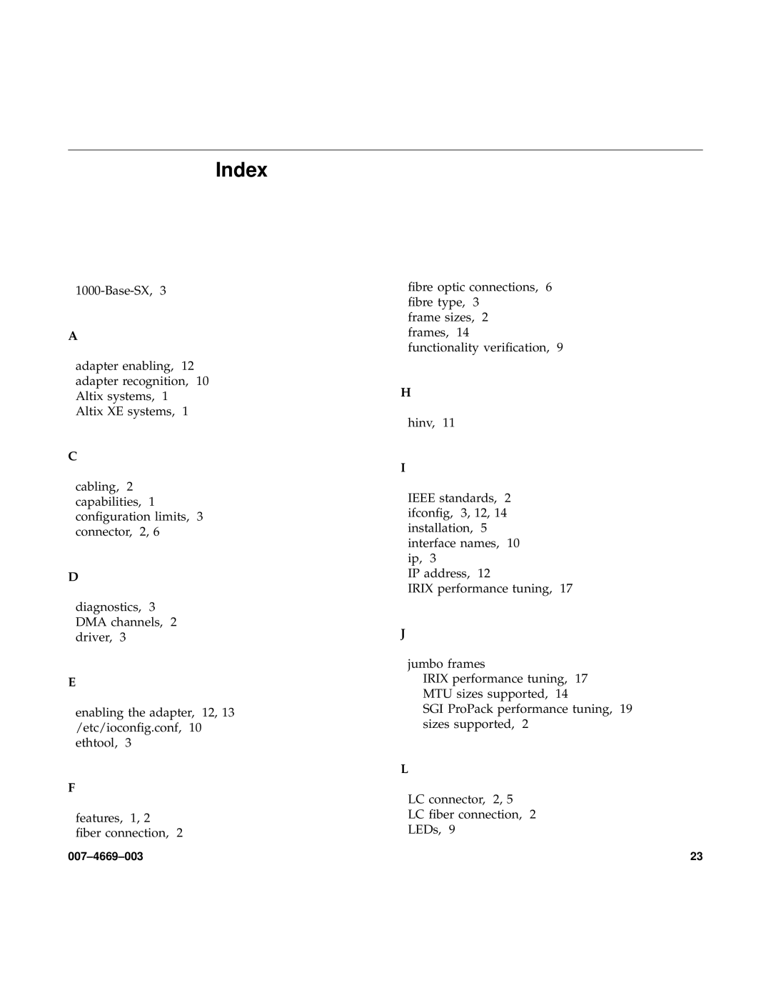 Silicon Power Computer & comm 74669003 manual Index 