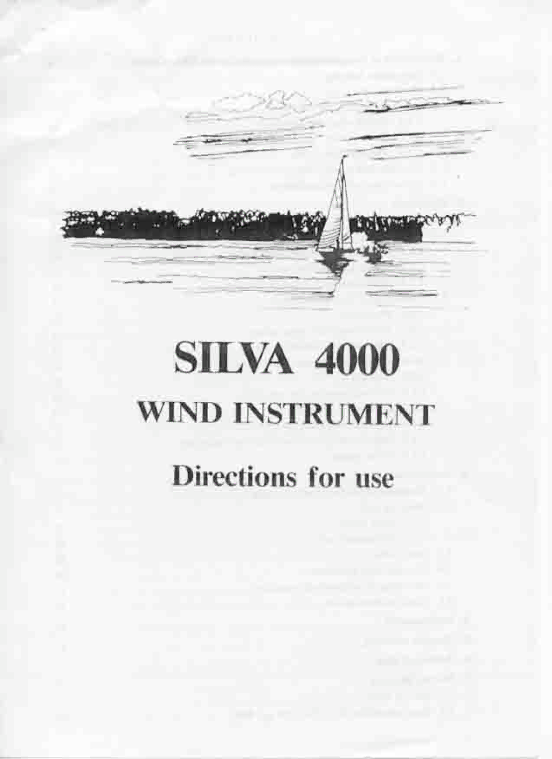 Silva 4000 manual 