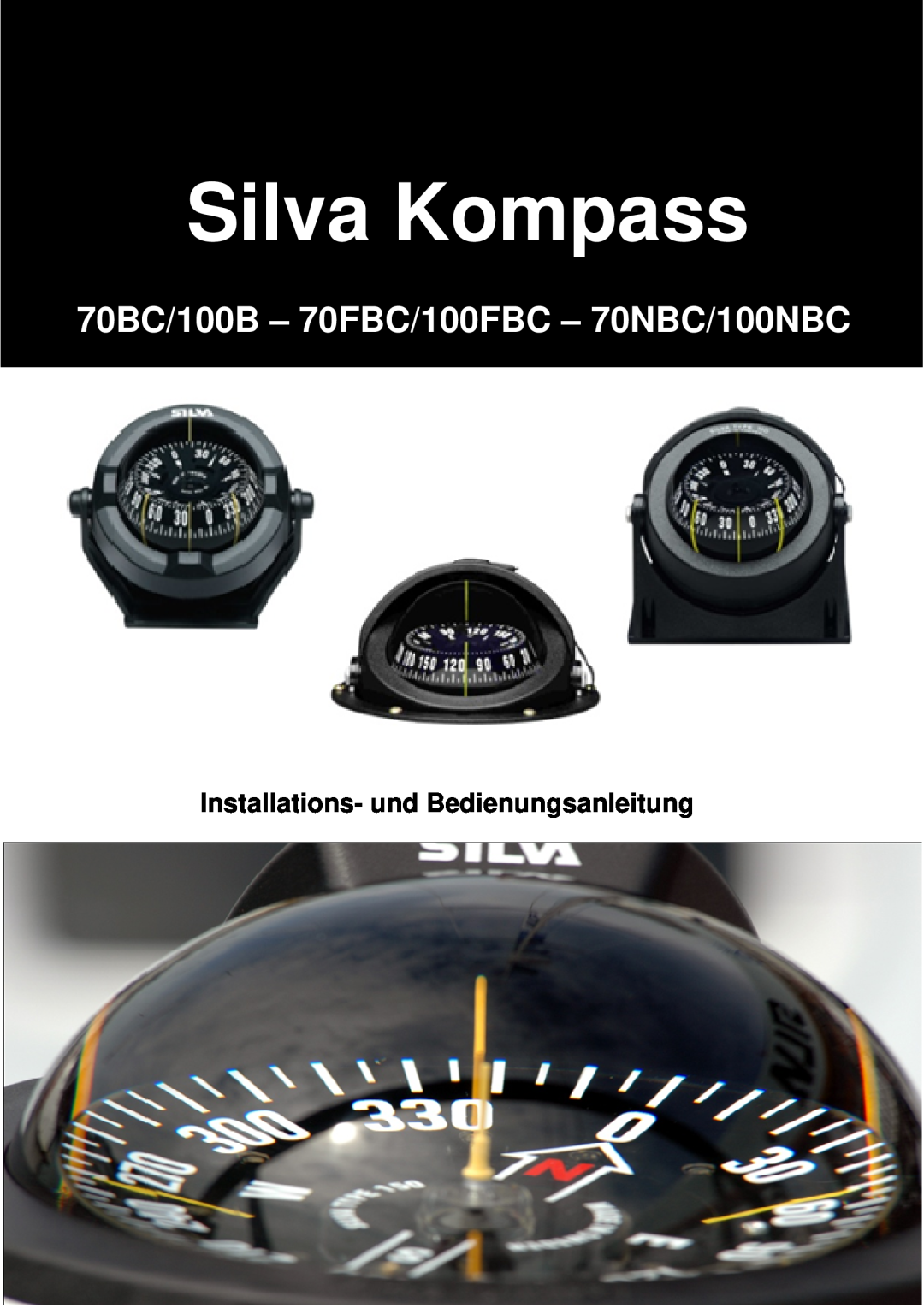 Silva manual Silva Kompass, 70BC/100B - 70FBC/100FBC - 70NBC/100NBC, Installations- und Bedienungsanleitung 