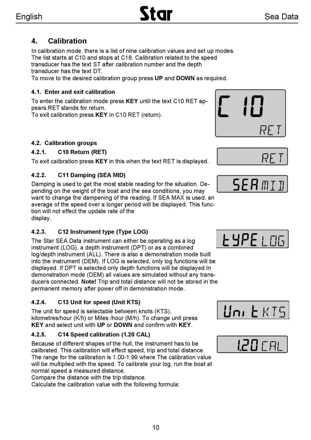 Silva SEA DATA user manual Calibration 