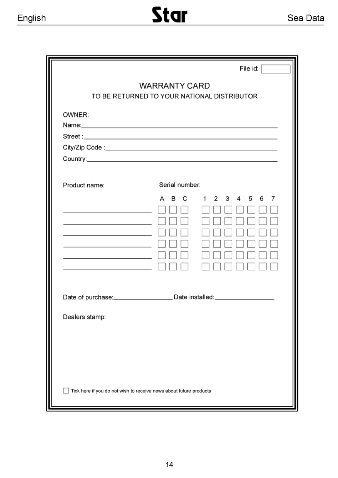 Silva SEA DATA user manual English Sea Data 