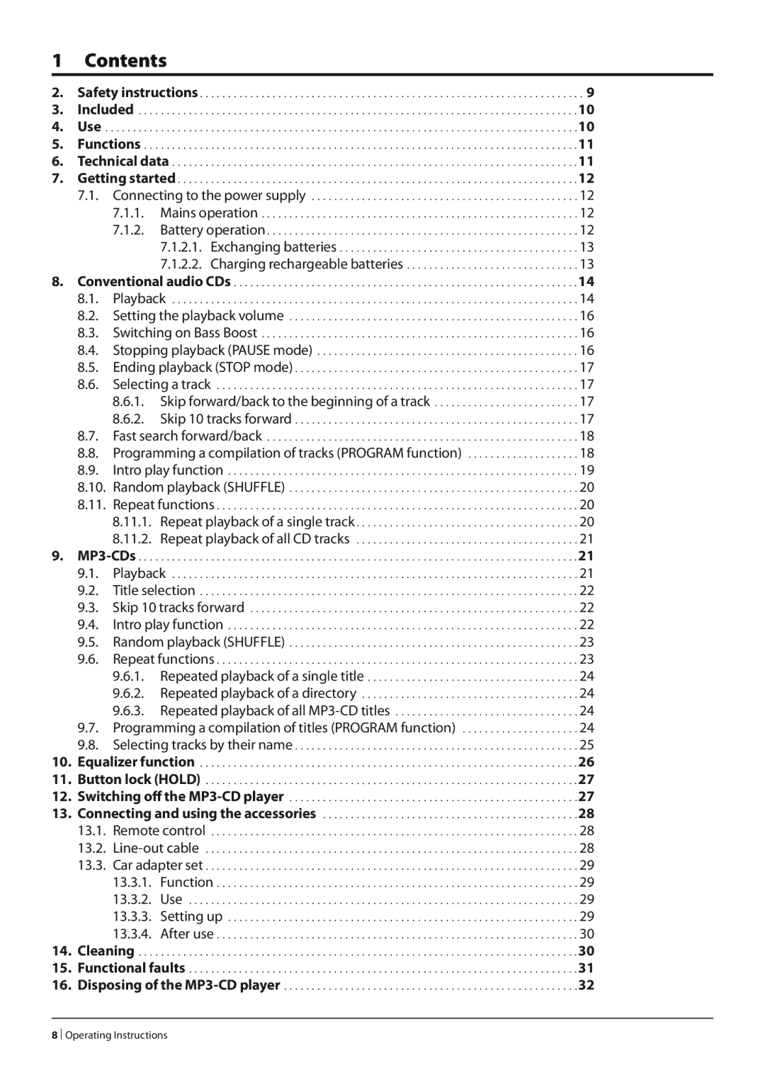 Silvercrest KH 2277 operating instructions Contents 