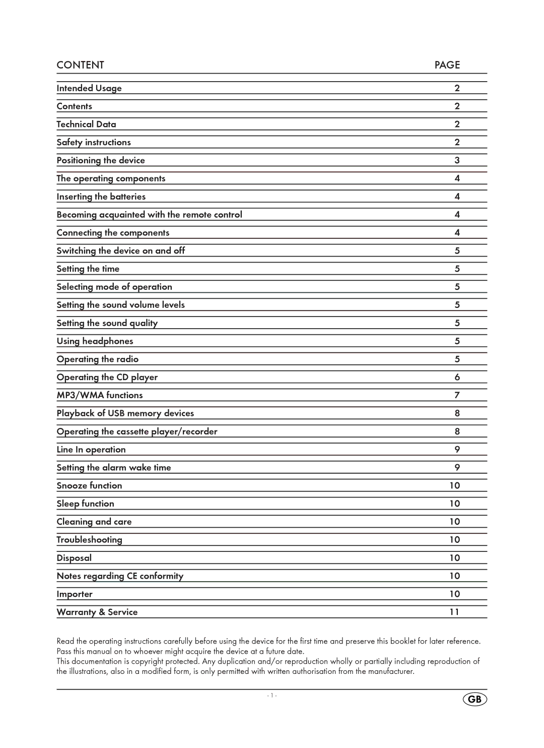 Silvercrest KH 2311 manual Content 