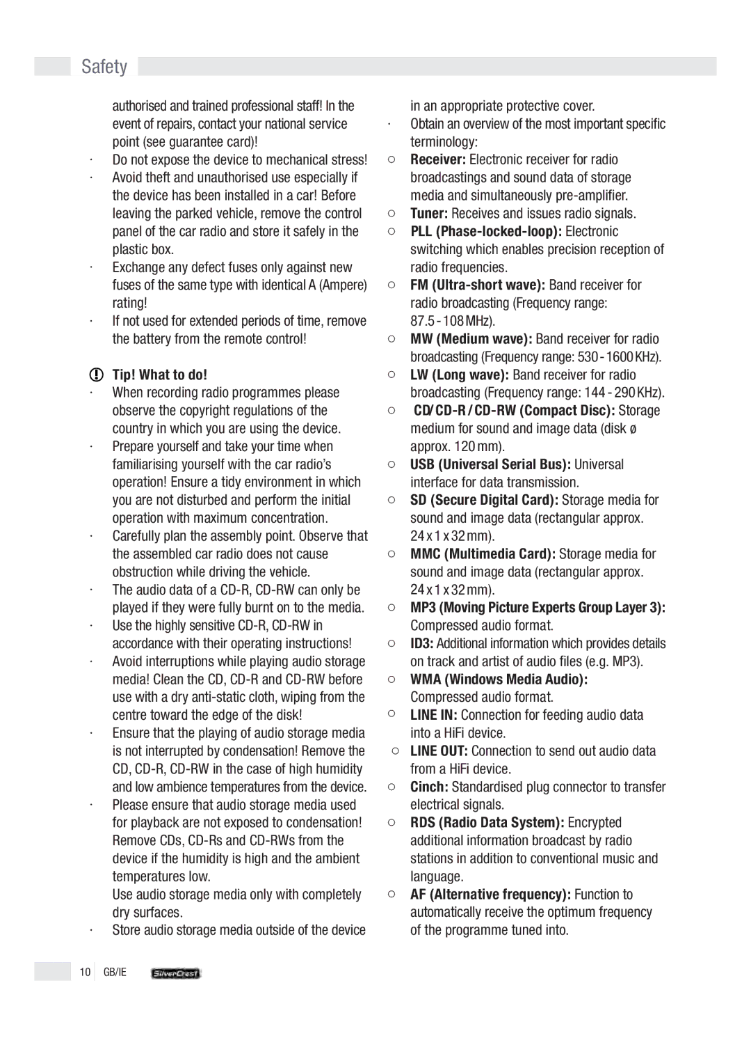 Silvercrest KH 2380 operation manual Tip! What to do 