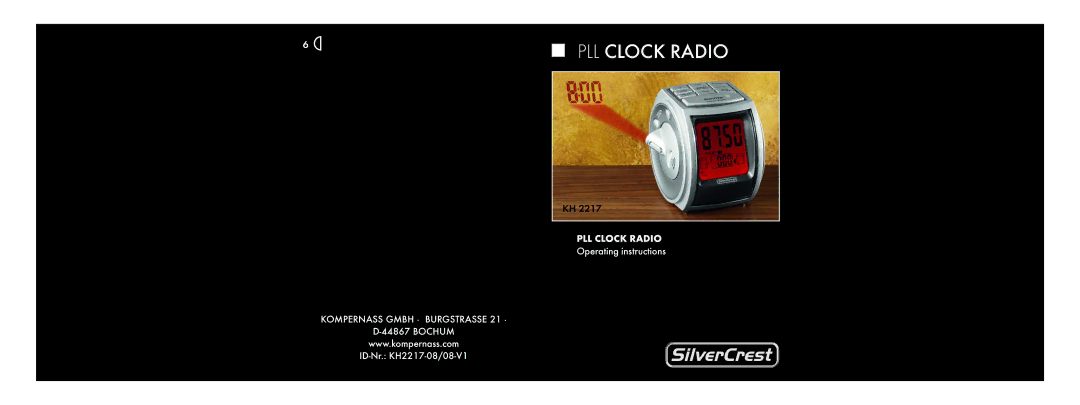 Silvercrest KH2217 operating instructions PLL Clock Radio 