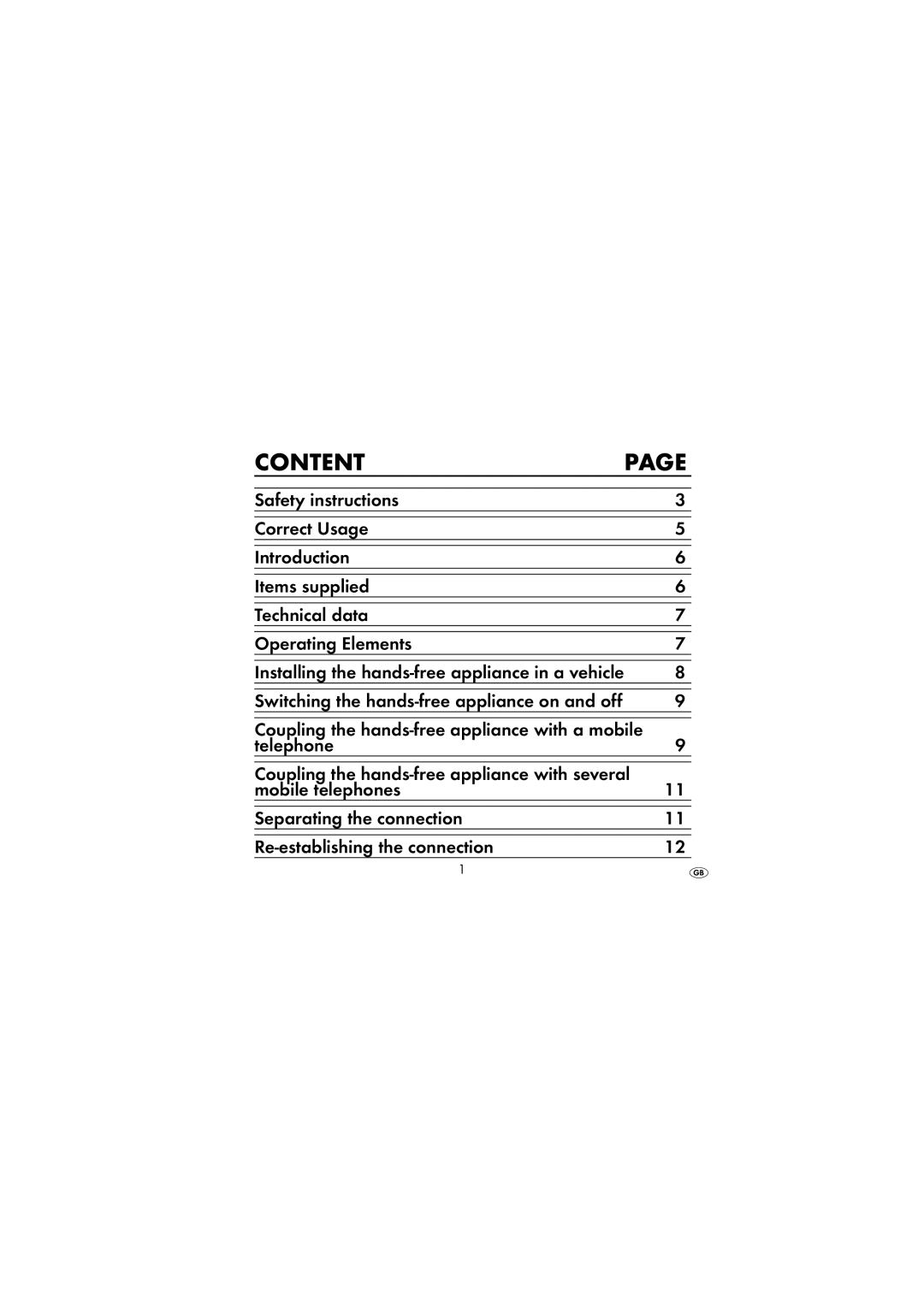 Silvercrest SBTF 10 A1 operating instructions Content 