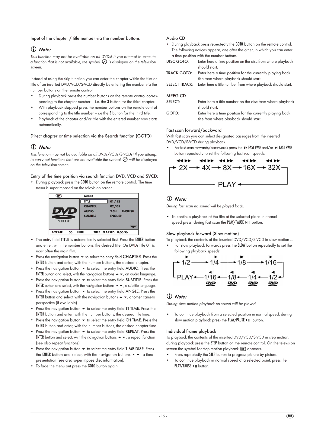 Silvercrest SHDP 5.1 A1 operating instructions Mpeg CD 