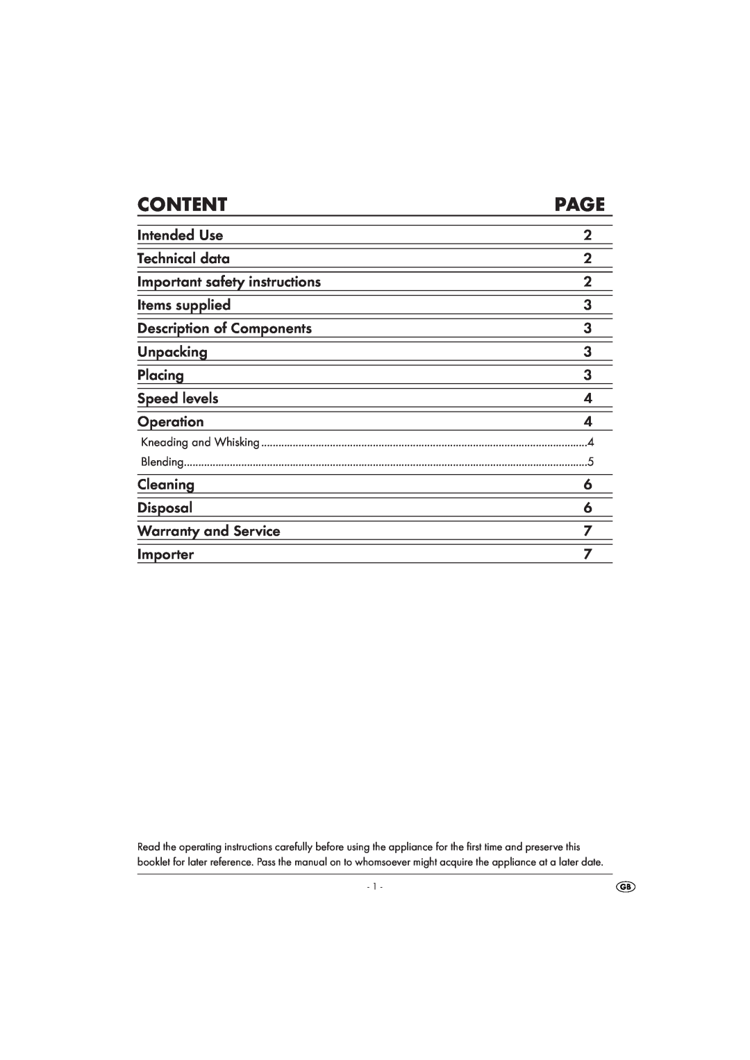 Silvercrest SHMS 300 A1 manual Content, Page 