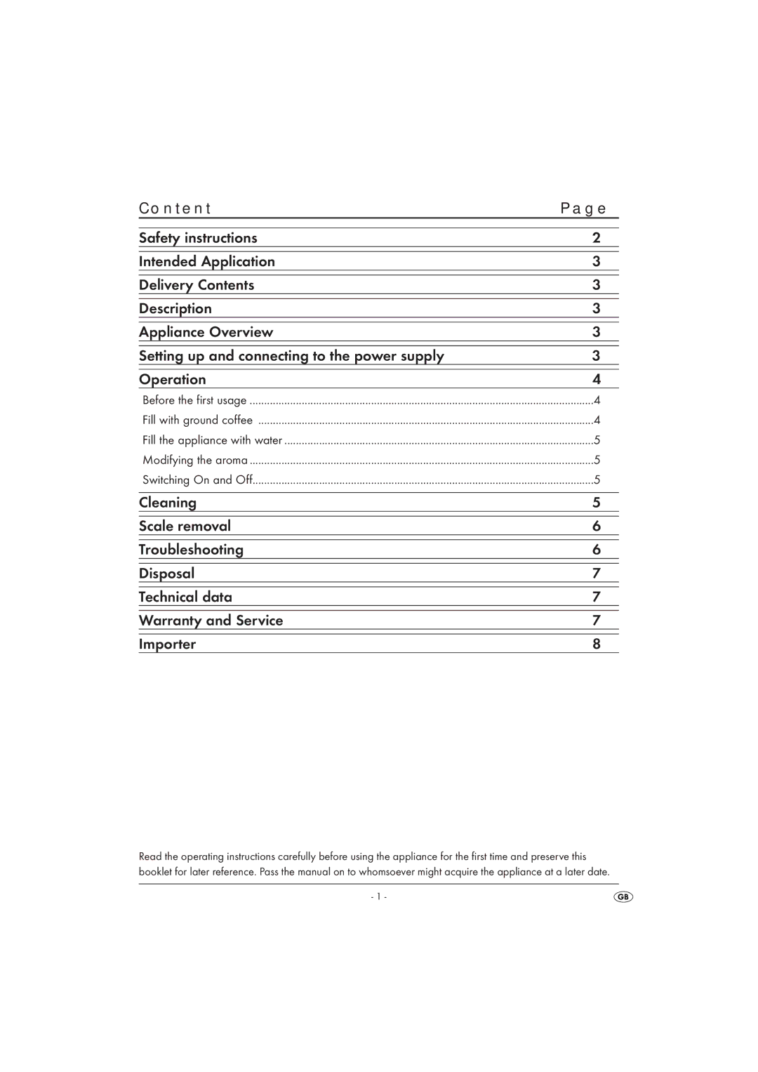 Silvercrest SKAS 1000 A16 manual Content 