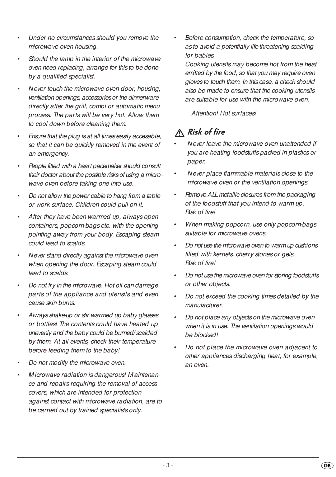 Silvercrest SMW 800 A1 manual Do not modify the microwave oven 