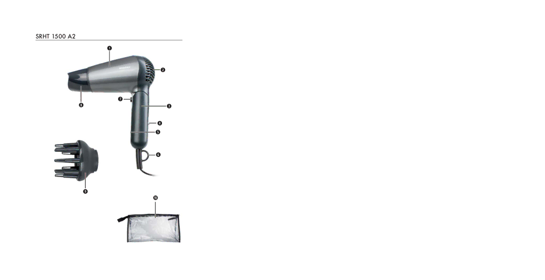 Silvercrest SRHT 1500 A2 operating instructions Srht 1500 A2 