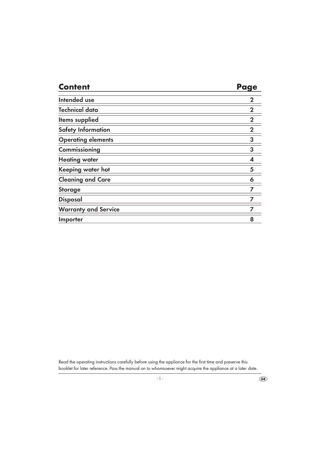 Silvercrest SWKD 3000 A16 manual Content 