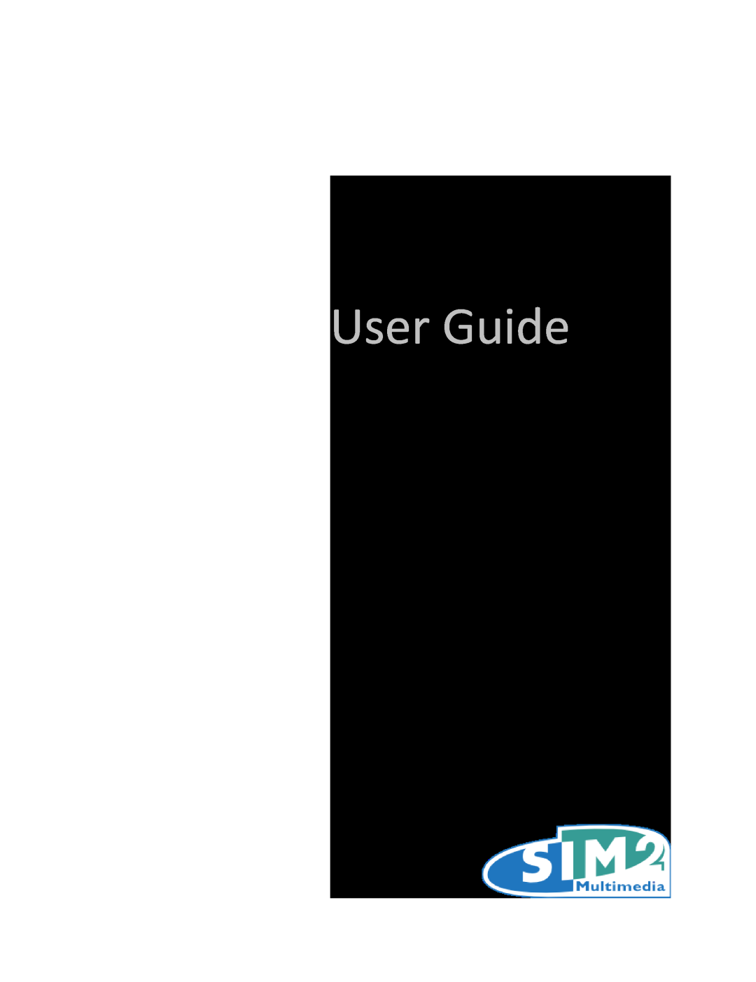 Sim2 Multimedia manual Lumis 3D-S, User Guide, SIM2 Multimedia 