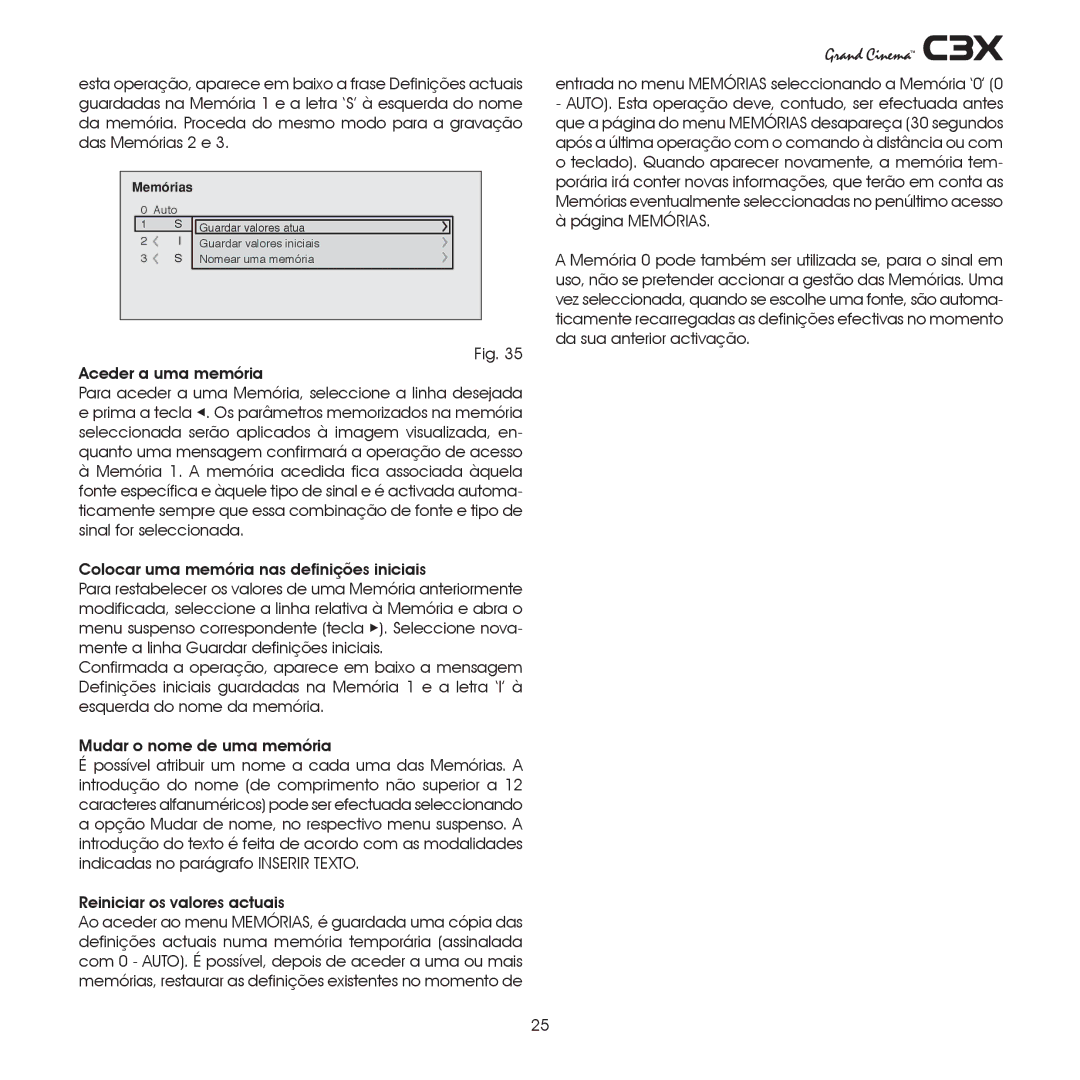 Sim2 Multimedia C3X manual Emørias 