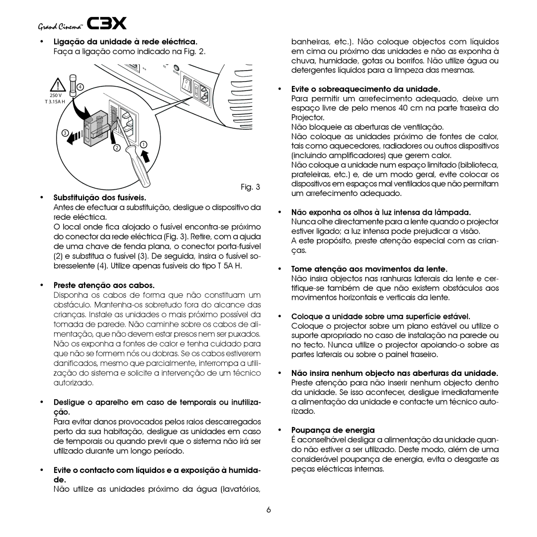 Sim2 Multimedia C3X manual Esc 