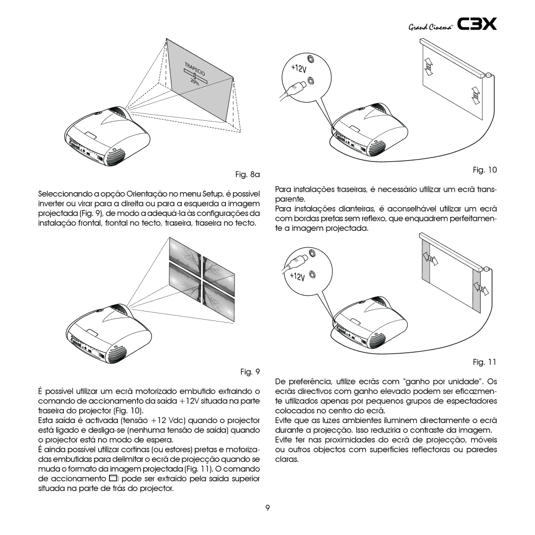 Sim2 Multimedia C3X manual Trapecio 20% 