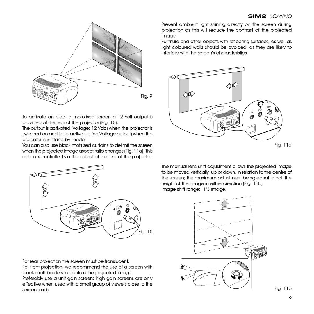 Sim2 Multimedia D80 installation manual 