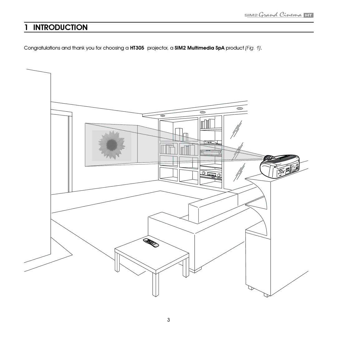 Sim2 Multimedia HT305 installation manual Introduction 