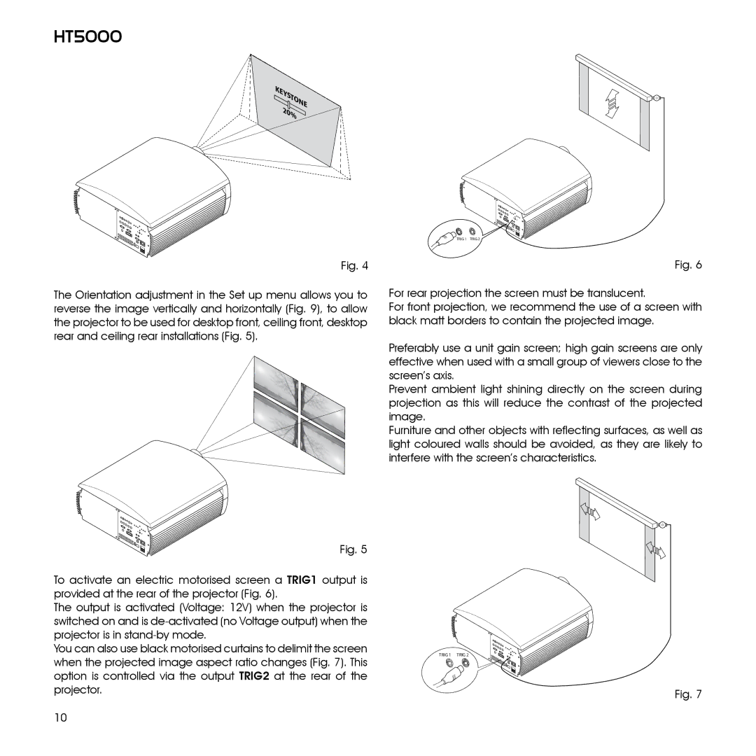 Sim2 Multimedia HT5000 installation manual Keystone 20% 