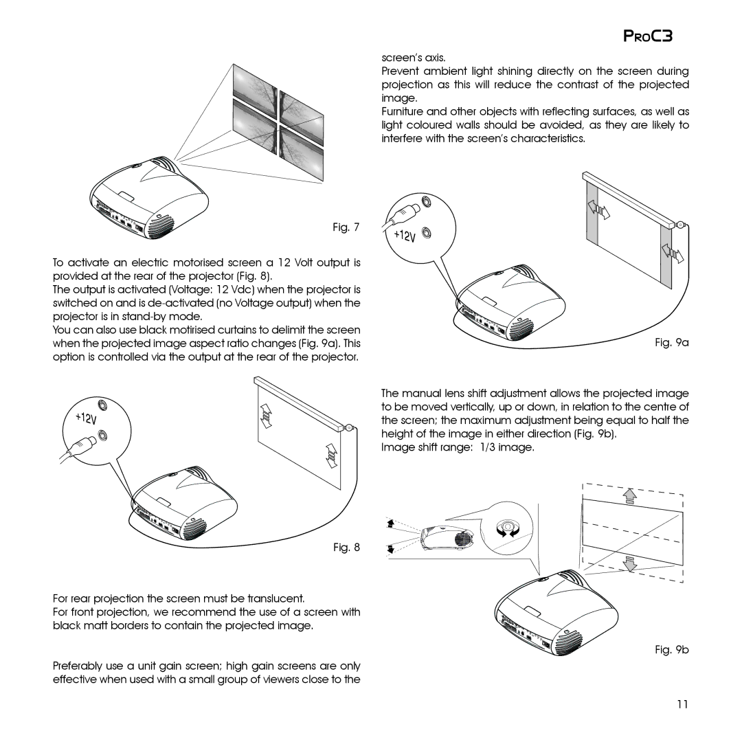 Sim2 Multimedia ProC3 installation manual PROC3 