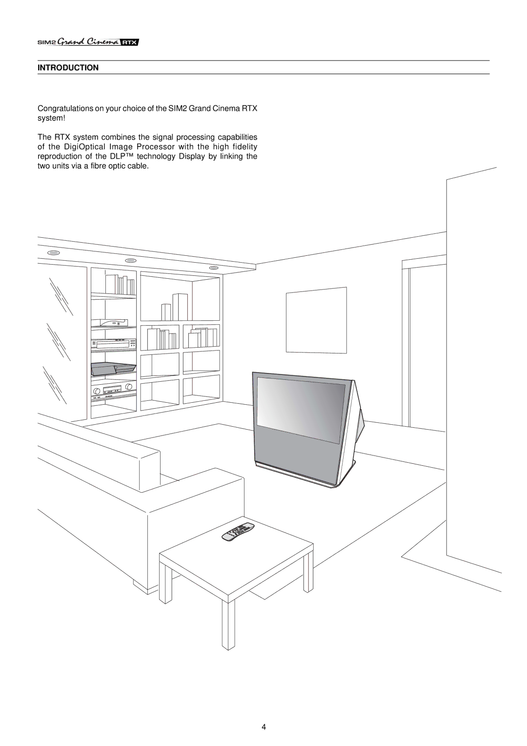 Sim2 Multimedia RTX55 installation manual Introduction 