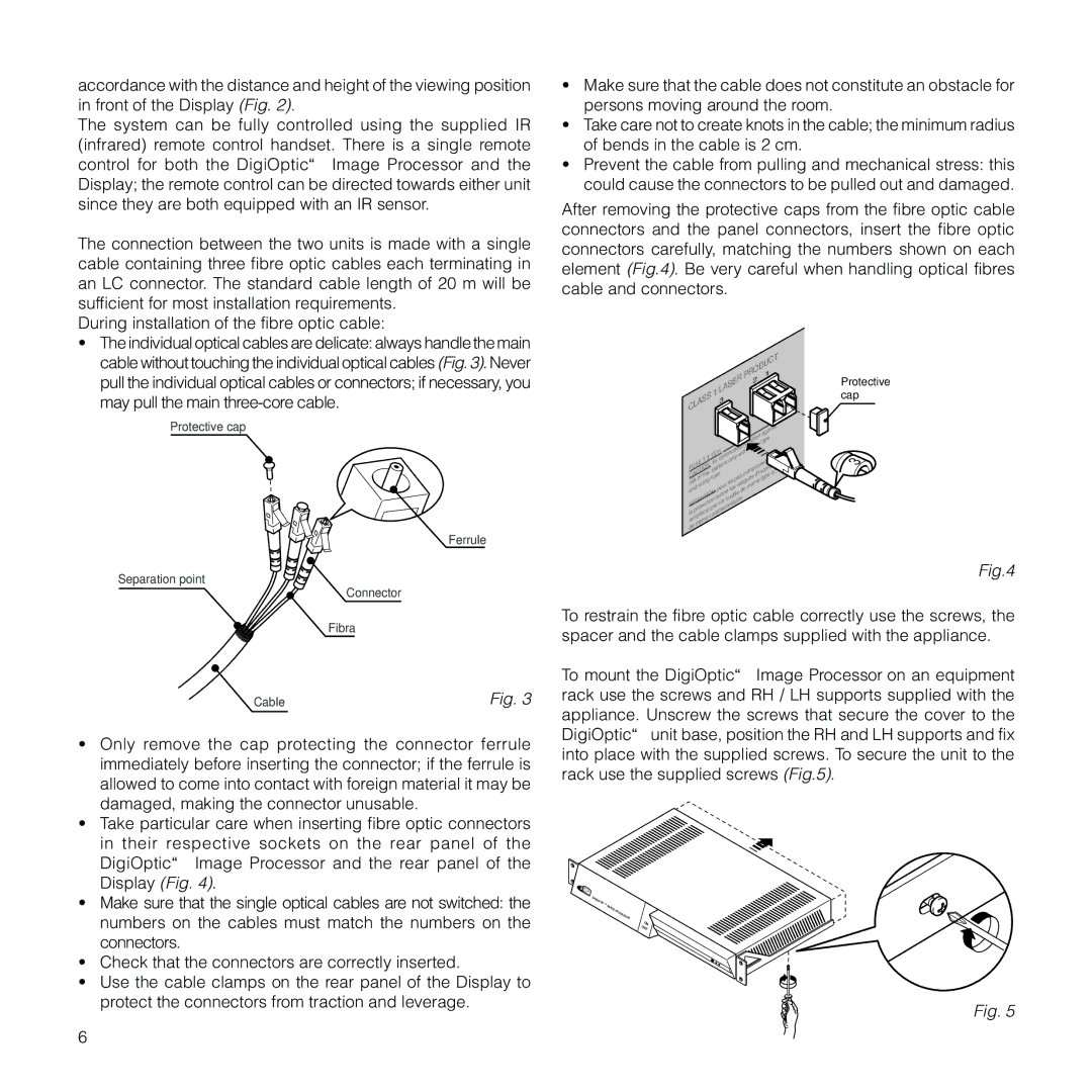 Sim2 Multimedia RTX55H installation manual Ferrule 