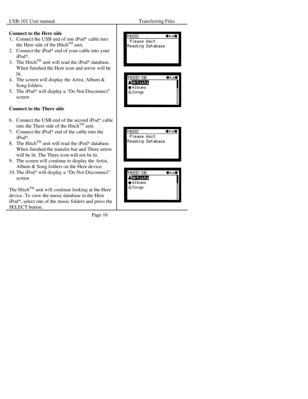 Sima Products USB-101 manual Connect to the Here side, Connect to the There side 