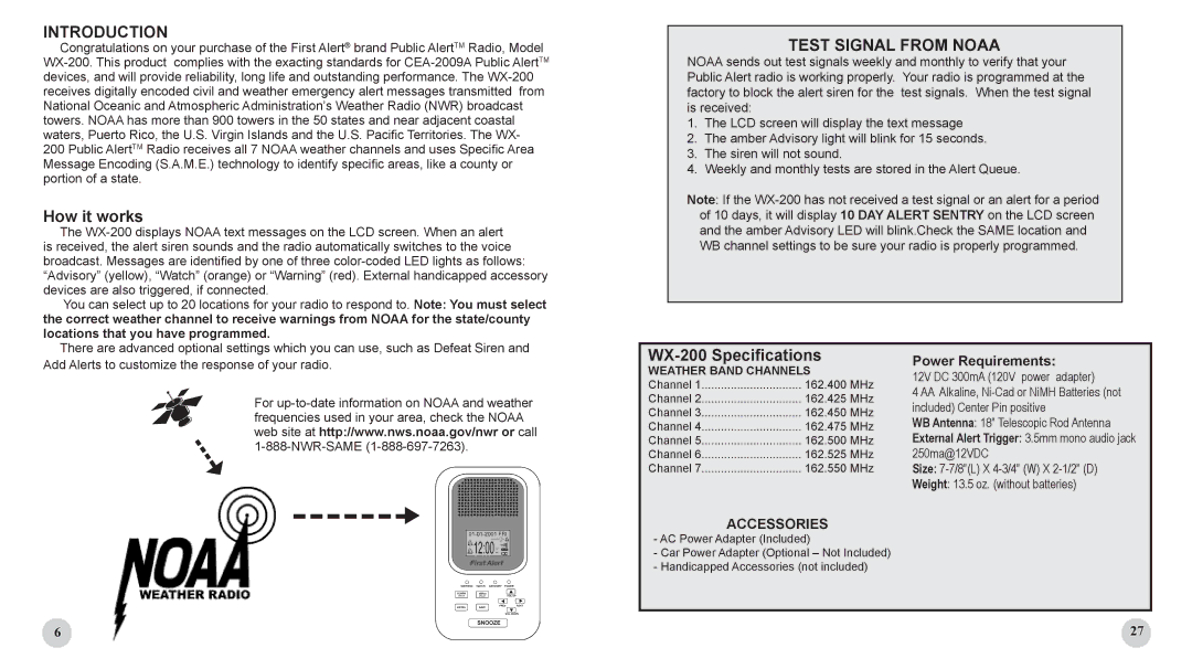 Sima Products user manual Introduction, How it works, WX-200 Specifications 